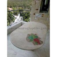 Τραπέζι απο μάρμαρο Διονύσου (παλαιωμένο)